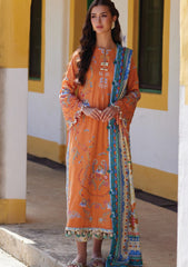 Lawn - Farah Talib Aziz - Luxury Unstitched 26 - FTA#04 - Lucia Burnt Orange