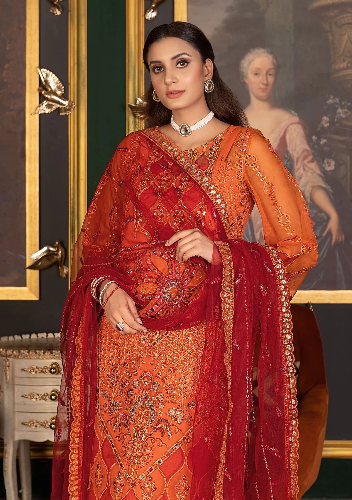 Formal Collection - Janique - JJ Embellish - Volume 4 - JE24#034 - International Orange