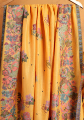 Pashmina Jamawar Shawl D#152 - Mustard
