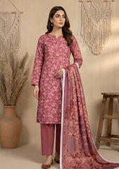 Winter - Rubaaiyat - D Prints - Marina 26 - Wool Shawl - RPM#12 - DT Pink