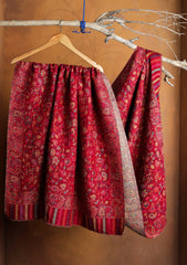 Pashmina Zari Jamawar Shawl D#43 - Maroon