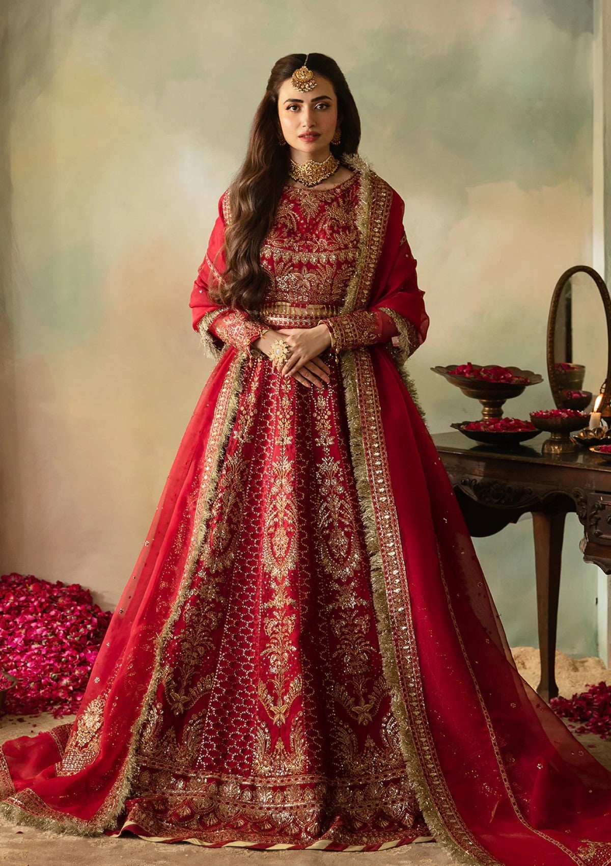 Formal Collection - Saad Shaikh - Elana - Wedding - Cerise