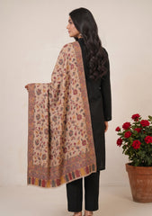 Winter - Riwaj - Pashmina Kani Jamawar 3 Pcs Suit - D#02 - Black