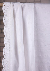 Embroidered Lawn Summer Shawl D#64 - White