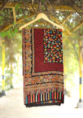 Pashmina Jamawar Shawl D - 51 - Black