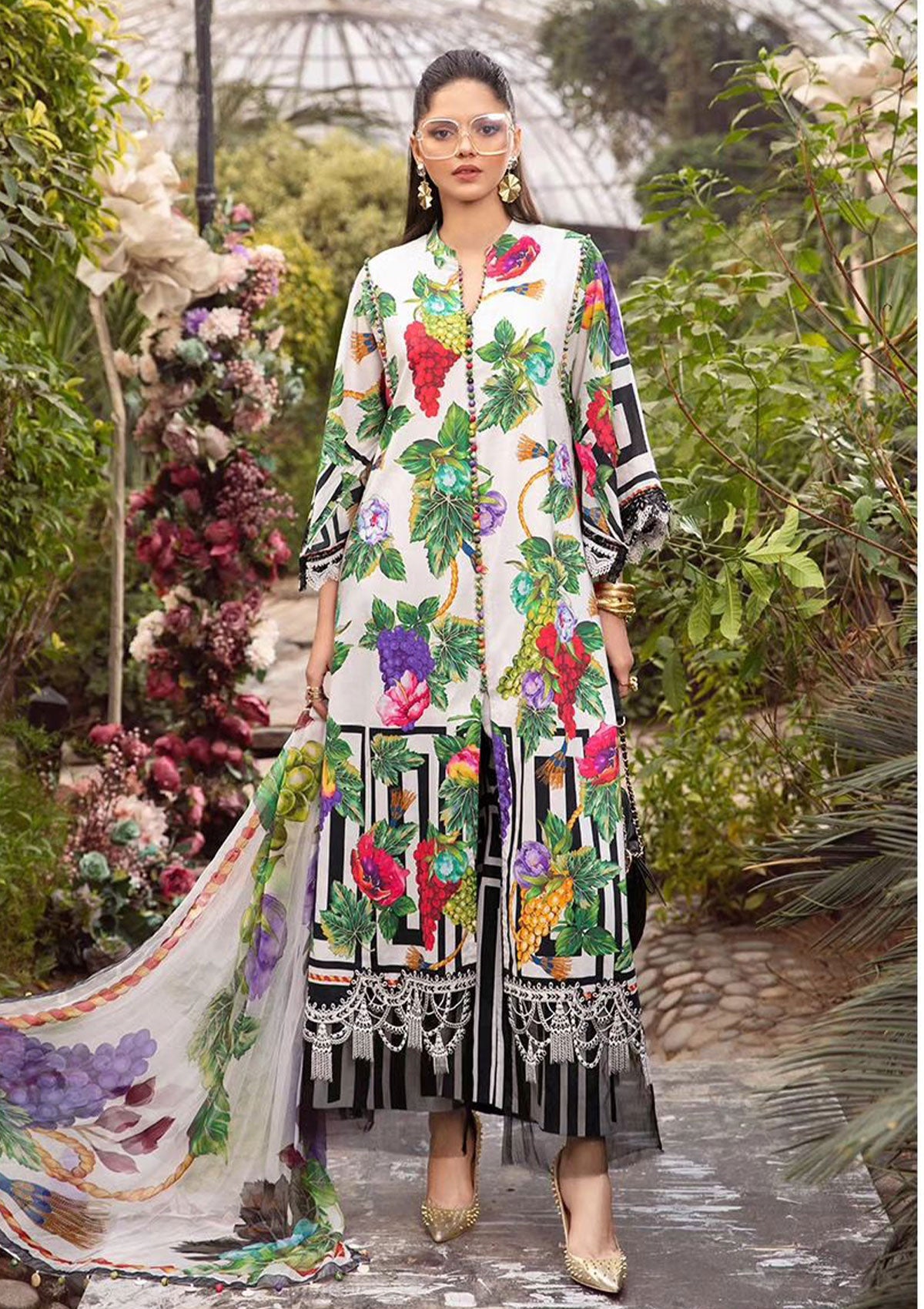 Lawn Collection - Maria B - M Prints - Spring Summer - MM24#8 A