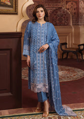 Formals - Sahar - Luxury Embroidered - S25-FE-V1-02 - Lagoon Luxe