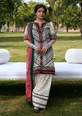 Lawn - Kahf Premium - Aangan Chiffon Prints 26 - KPS#02B - MEHRUBA