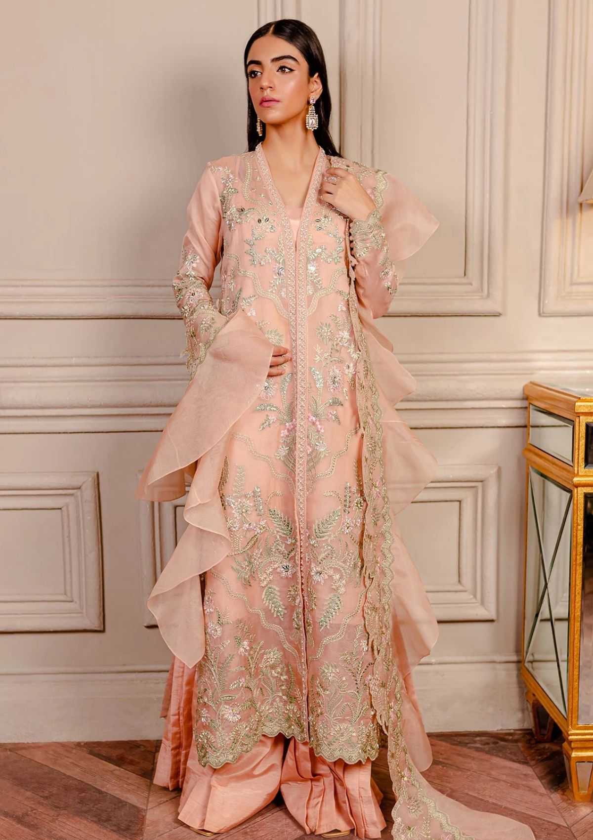 Formal Collection - Fozia Khalid - Lumieres Festive - VoL 3 - Juliet Peach