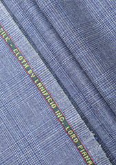 Loro Piana Summer Time Wool Linen & Silk Fabric - L Blue