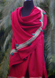 Shawl Collection - Sadias Collection - Pashmina Shawl - D#05 Maroon Button