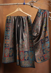 Pashmina Zari Jamawar Shawl D#18 - N Blue