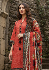 Winter - Riwaj - Printed Marina - 3 Pcs - Wool Shawl 25 - D#51