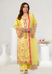 Lawn - Abeer Rasheed - Laal - Luxury 26 - Yellow
