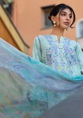 Lawn - Ansab Jahangir - Zoha - Luxury 25 - AJ-LL-25-02 - Misty Jade