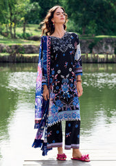 Lawn - Roheenaz - Garden Veil - Printed 25 - RGV#06-A - Blackberry Frost