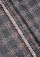 Drago Lanificio Biella Wool & Linen Fabric - Charcoal
