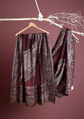 Water Wool Jamawar Shawl D - 01 - Multi 43