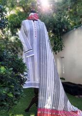 Lawn - Dastaan e Rumaan - Luxury 25 - D#06 - MONOCHROME BLOSSOM