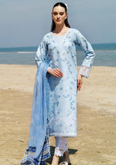Lawn - Farasha - Aurea - Eid Summer 25 - Moonlit Blue