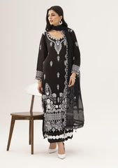 Lawn - Rayasha - Embroidered - RL#1301 - Black Whisper