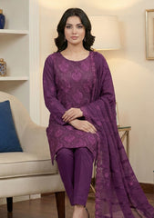 Winter - Meemsey - Koh e Noor - Chikankari Dhanak 25 - D#225 - Purple