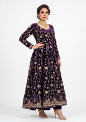 Embroidered Velvet Sitari Work - ASPL#131