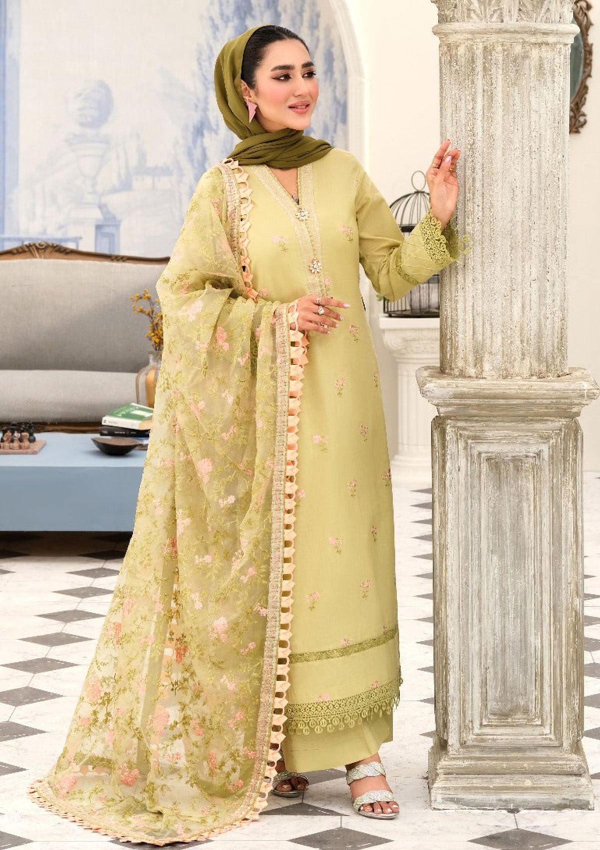 Lawn Collection - Eshaal Mishkaat - Zaib un Nisa - D#6B - Glamour