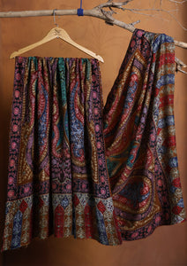 Pashmina Qalamkar Ari Work Jaldar Shawl D#04 - Multi 2