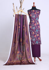 Winter - Rubaaiyat - D Prints - Marina 26 - Wool Shawl - RPM#14 - D Magenta