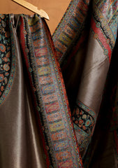 Pashmina Zari Jamawar Shawl D#17 - Black