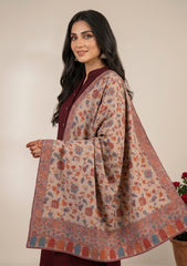 Winter - Riwaj - Pashmina Kani Jamawar 3 Pcs Suit - D#02 - Maroon