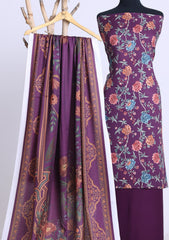 Winter - Rubaaiyat - D Prints - Marina 26 - Wool Shawl - RPM#14 - D Magenta