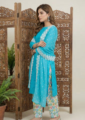 Lawn - Rubaaiyat - R Prints 26 - D#11 - Ferozi