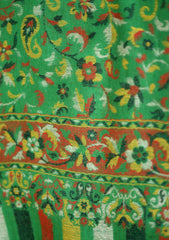 Pashmina Kaani Work Shawl D - 01 - D Green