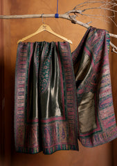 Pashmina Zari Jamawar Shawl D#17 - Green