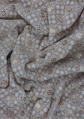 Elite Men Embroidered Sequence Viscose Fabric - Beige