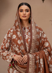 Winter - Riwaj - Printed Marina - 3 Pcs - Wool Shawl 25 - D#22