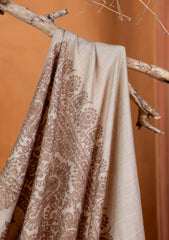 Pashmina Embroidered Jaaldar Shawl D#13 - Skin