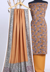 Winter - Rubaaiyat - D Prints - Marina 26 - Wool Shawl - RPM#13 - Mustard