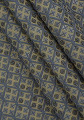 Elite Men Embroidered Sequence Viscose Fabric - Lemon