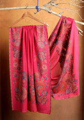 Pashmina Jamawar Shawl D#154 - Pink