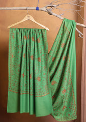 Pashmina Kashmiri Jaaldar Shawl D#148 - Parrot