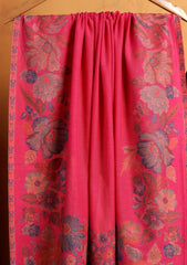Pashmina Jamawar Shawl D#154 - Pink