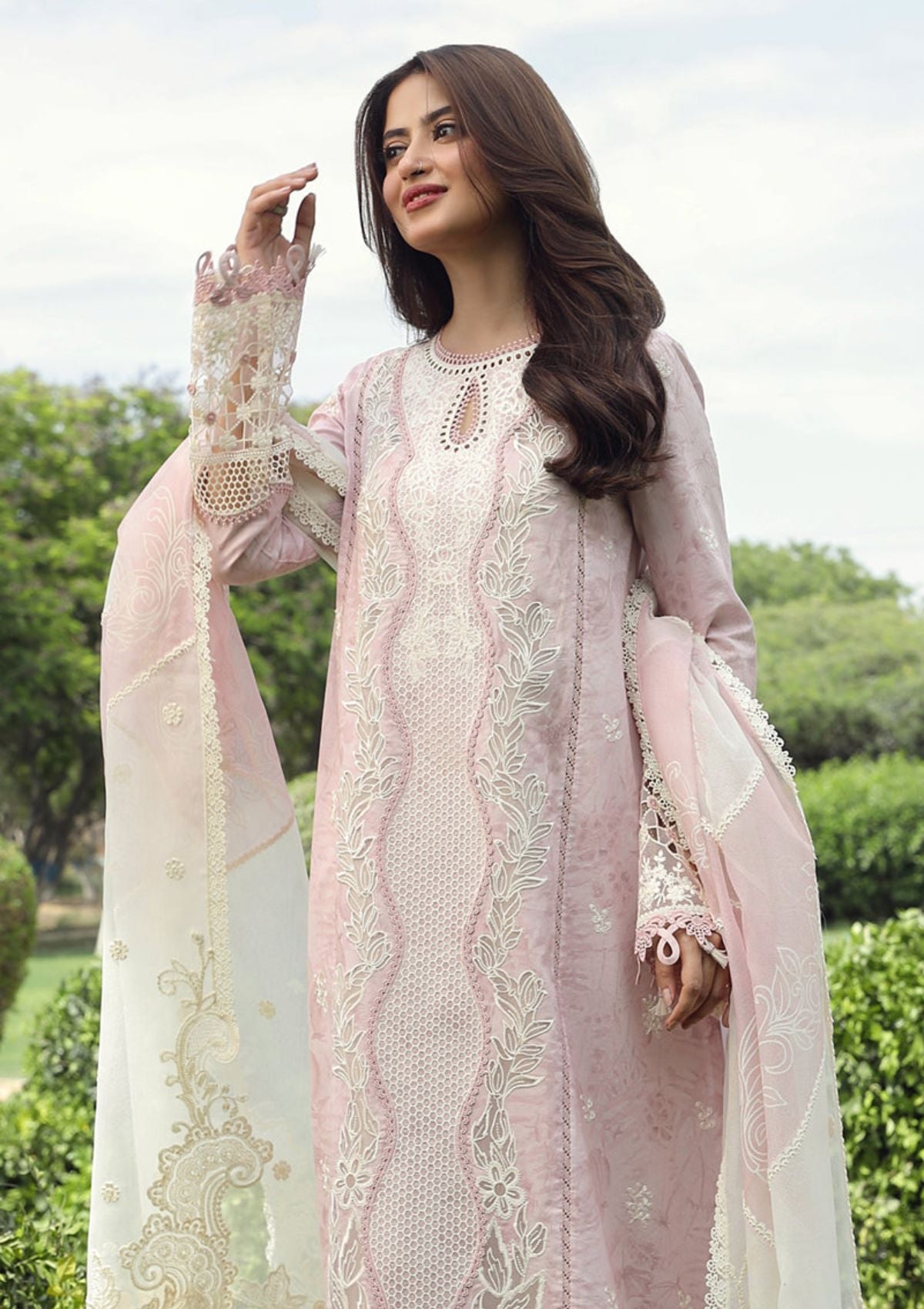 Lawn Collection - Qalamkar - Festive Lawn 24 - PS#09 - FARVA