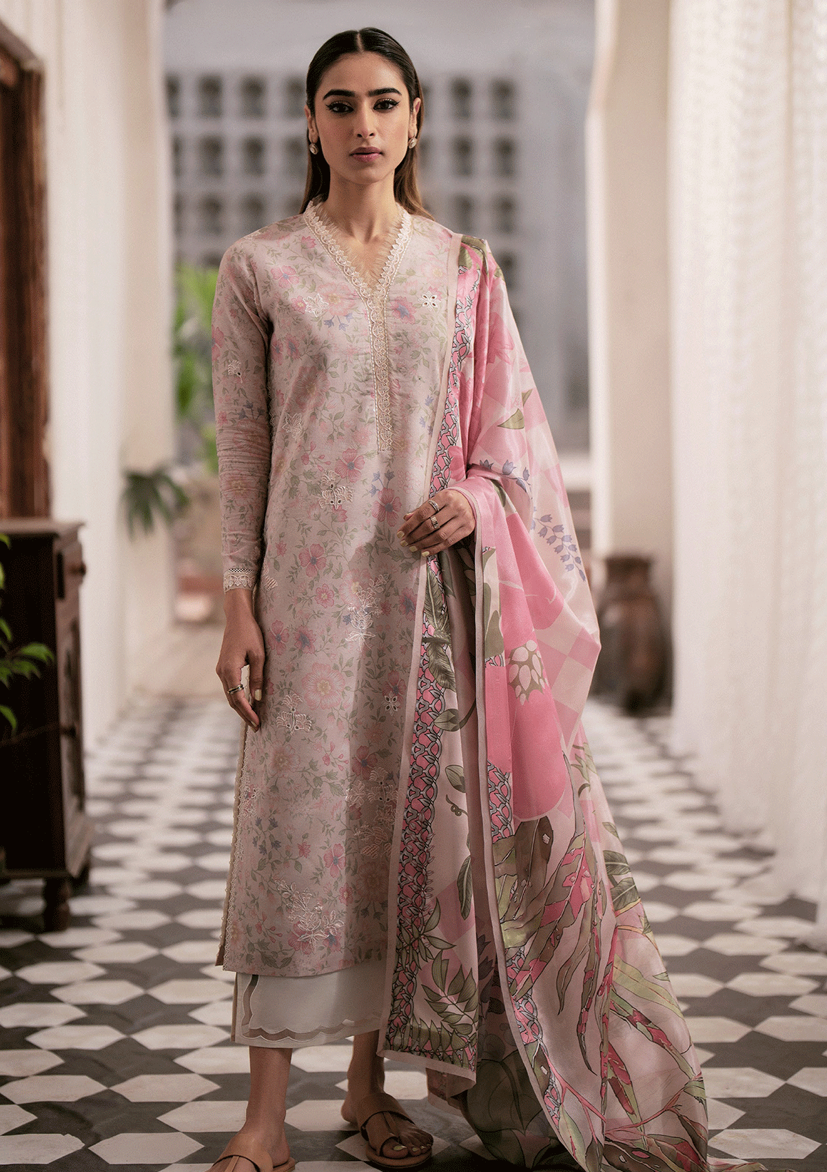 Lawn Collection - Seran - Afsanah - Unstitched - D#08 - Zohreh