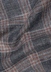 Drago Lanificio Biella Wool & Linen Fabric - Charcoal