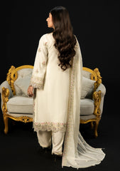 Formals - Zainab Fazlani - Soiree Chiffon 25 - Ivory Serenade