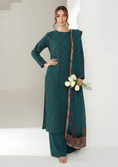 Winter - Riwaj - Printed Velvet Suit - D#43 - B Zink