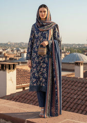 Winter - Riwaj - Printed Marina - 3 Pcs - Wool Shawl 25 - D#83